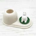 Japan Moomin Toothbrush Stand - Moomintroll : Sitting on Leaf - 1
