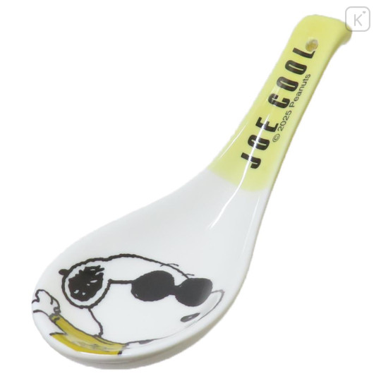 Japan Peanuts Porcelain Spoon - Snoopy : Joe Cool - 1