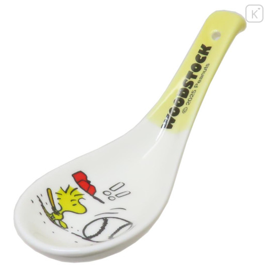 Japan Peanuts Porcelain Spoon - Woodstock : Baseball - 1
