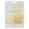 Japan San-X Bib & Socks Set - Rilakkuma : Yellow Flower - 1