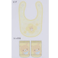 Japan San-X Bib & Socks Set - Rilakkuma : Yellow Flower - 2