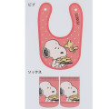 Japan Peanuts Bib & Socks Set - Snoopy & Woodstock : Pink Cookie - 2