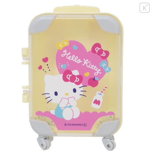 Japan Sanrio Mini Storage Case - Hello Kitty : Suitcase Style Relax - 1