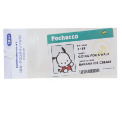Japan Sanrio Big Sticker Pack - Pochacco : ID Card Style