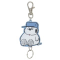 Japan Peanuts Rubber Reel Keychain - Snoopy : Brother Olaf - 1
