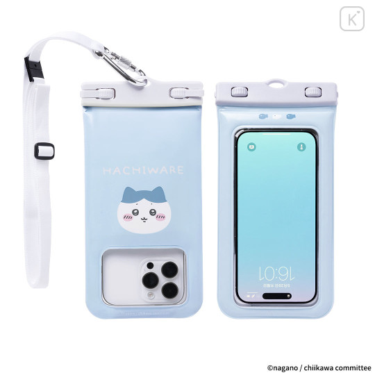 Japan Chiikawa Divaid Floating Waterproof Case with Shoulder Strap - Hachiware - 4