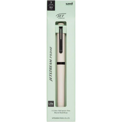 Japan Uni Jetstream Prime Twist 3 Color Multi Ballpoint Pen - 0.5mm Cloudy White