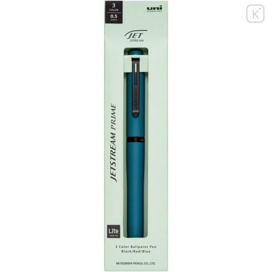 Japan Uni Jetstream Prime Twist 3 Color Multi Ballpoint Pen - 0.5mm Ivy Green - 1