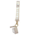 Japan Miffy Mascot Carabiner Smart Keychain With Hand Strap - Miffy : Beige - 1