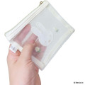 Japan Miffy Mesh Flat Mini Pouch - Miffy : Flower White - 2