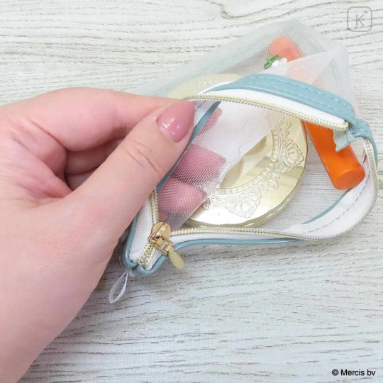 Japan Miffy Mesh Flat Mini Pouch - Dan Flower - 3