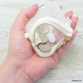Japan Miffy Mesh Mini Pouch - Miffy : Flower White - 3