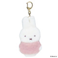 Japan Miffy Mascot Holder - Miffy : Bruna Fluffy Applique - 1