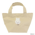 Japan Miffy Mini Tote Bag - Miffy : Bruna Fluffy Applique Caramel Yellow - 1