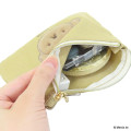 Japan Miffy Flat Mini Pouch - Boris : Bruna Fluffy Applique Caramel Yellow - 3