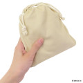Japan Miffy Drawstring Bag - Miffy : Bruna Fluffy Applique Beige - 2