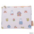 Japan Miffy Pouch & Tissue Case - Miffy : Miffy Bruno Favorite Pink - 1