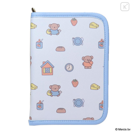 Japan Miffy Card Pocket Multi Accessory Case - Boris : Miffy Bruno Favorite Blue - 1