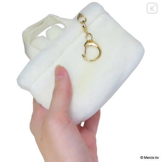 Japan Miffy Mini Accessory Pouch - Miffy : Brunna Winter Accessories Fur Tote Bag Style - 2