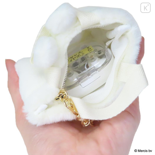 Japan Miffy Mini Accessory Pouch - Miffy : Brunna Winter Accessories Fur Tote Bag Style - 3