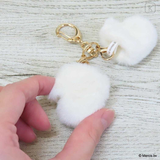 Japan Miffy Miniature Keychain - Miffy : Brunna Winter Accessories Fur Gloves - 2