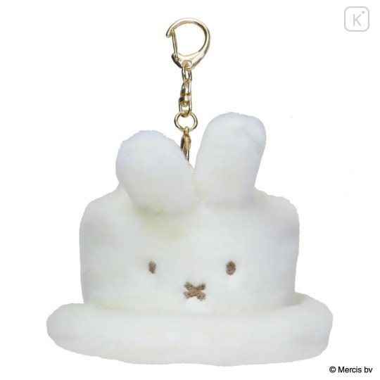 Japan Miffy Miniature Keychain - Miffy : Brunna Winter Accessories Fur Hat - 1