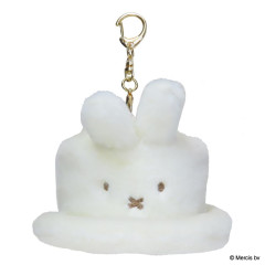Japan Miffy Miniature Keychain - Miffy : Brunna Winter Accessories Fur Hat