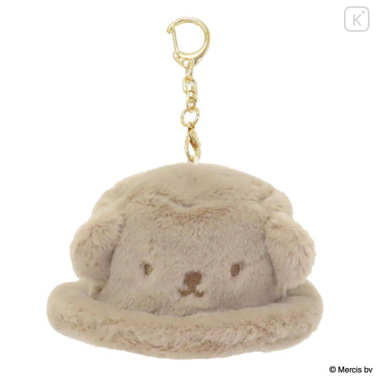 Japan Miffy Miniature Keychain - Boris : Brunna Winter Accessories Fur Hat - 1
