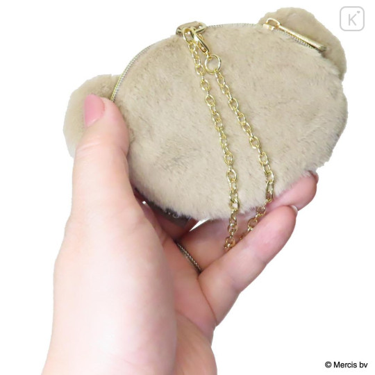 Japan Miffy Die-cut Mini Pouch with Bag Charm - Boris : Bruna Face Fur - 2