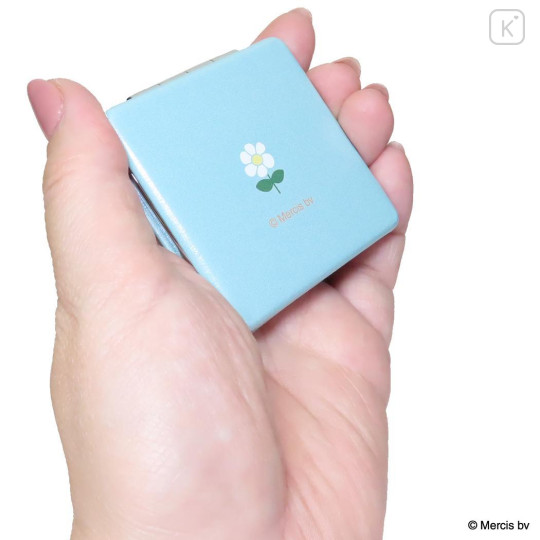 Japan Miffy 2-sided Compact Mirror - Bruna Mesh Dan Flower Blue - 2