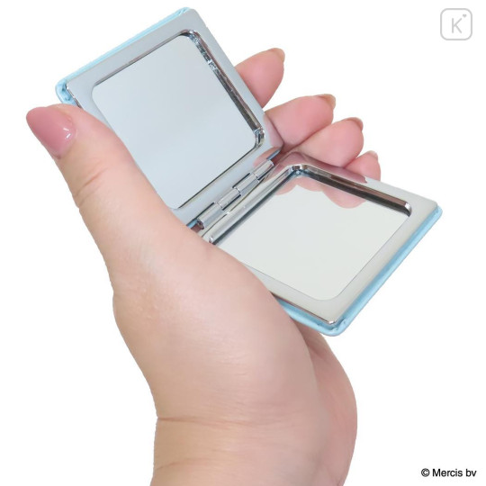 Japan Miffy 2-sided Compact Mirror - Bruna Mesh Dan Flower Blue - 3