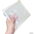Japan Miffy Flat Mesh Pouch - Miffy : Flower White - 2