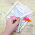 Japan Miffy Flat Mesh Pouch - Miffy : Flower White - 3