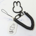 Japan Miffy Multi-coil Spring Smartphone Strap - Miffy : Black - 2