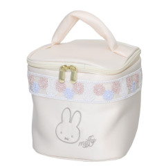 Japan Miffy Vanity Pouch - Miffy : Sweet Garden Beige