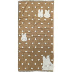 Japan Miffy Bath Towel - Miffy : Ghost Brown