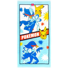 Japan Pokemon Bath Towel - Quaquaval & Pikachu : Ready To Fight