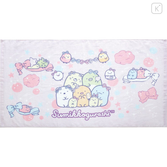 Japan San-X Bath Towel - Sumikko Gurashi : Angelic Idol Light Pink - 1