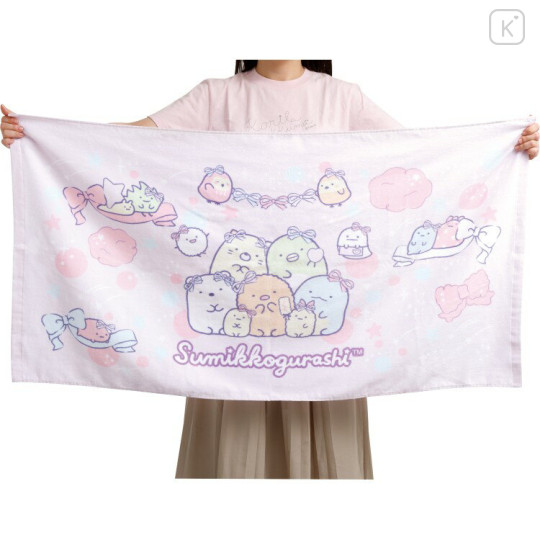 Japan San-X Bath Towel - Sumikko Gurashi : Angelic Idol Light Pink - 2