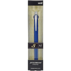 Japan Uni Jetstream Prime 3 Color Multi Ballpoint Pen - 0.7mm Navy