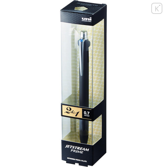 Japan Uni Jetstream Prime 2&1 Multi Ballpoint Pen + Mechanical Pencil - 0.7mm Black - 1