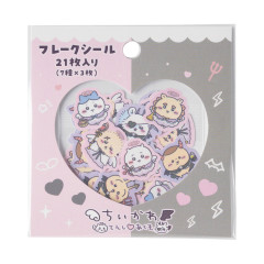 Japan Chiikawa Flake Sticker - Chiikawa : Angel ♡ Demon Characters