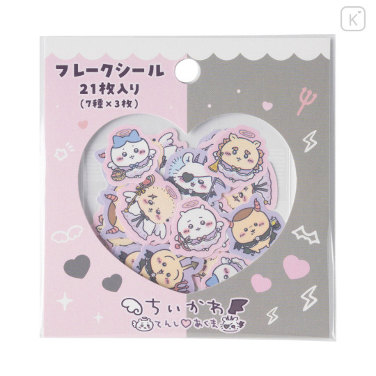 Japan Chiikawa Flake Sticker - Chiikawa : Angel ♡ Demon Characters - 3