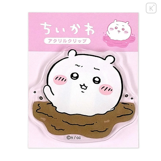 Japan Chiikawa Acrylic Clip - Chiikawa : Chocolate Swamp - 1