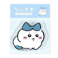 Japan Chiikawa Acrylic Clip - Hachiware : Cat Sitting