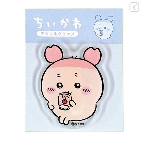 Japan Chiikawa Acrylic Clip - Furuhonya Kani-chan : Relax - 1