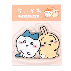 Japan Chiikawa Acrylic Clip - Hachiware & Usagi : Relax
