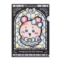Japan Chiikawa A4 Clear File Folder - Furuhonya Kani-chan : Super Magical Chiikawa Stained Glass Style - 3