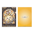 Japan Chiikawa A4 Clear File Folder - Usagi : Super Magical Chiikawa Stained Glass Style - 1