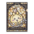 Japan Chiikawa A4 Clear File Folder - Usagi : Super Magical Chiikawa Stained Glass Style - 3